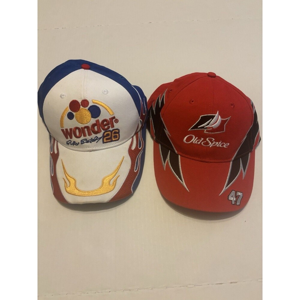 NASCAR Ricky Bobby #26 Wonder Bread & Cal Naughton Jr Cap Lot Talladega Nights